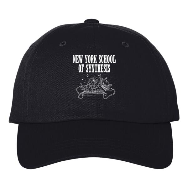 New York School of Synthesis Cap - White Print Thumbnail