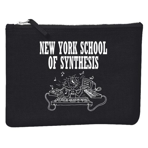 New York School of Synthesis Pouch - White Print Thumbnail